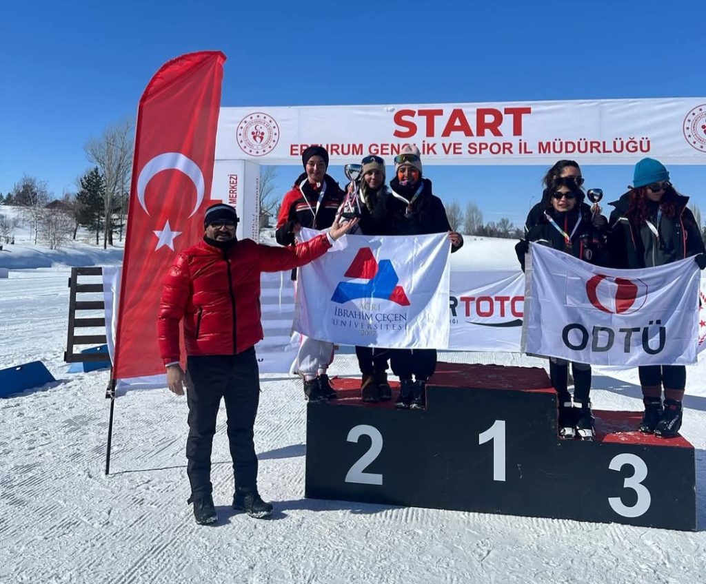 AİÇÜ Kayak Takımı Kış Oyunları'nda Önemli Derece Elde Etti