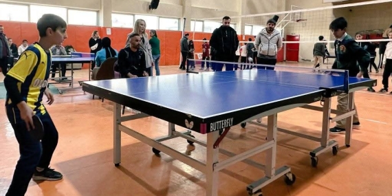 Okul Sporları Kapsamında Minik Kızlar ve Erkekler Masa Tenisi Turnuvası Başladı