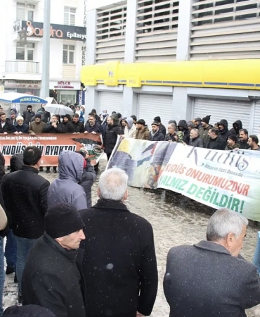 Ağrı'da gazze'ye yönelik İşgal planına tepki