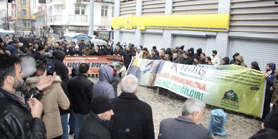 Ağrı'da Gazze'ye Yönelik İşgal Planına Tepki