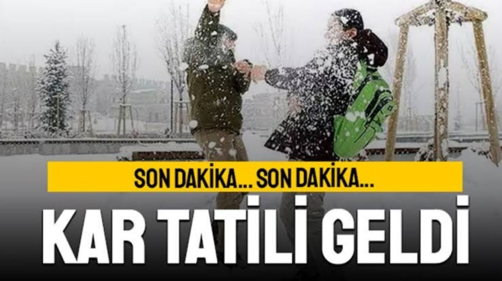 Ağrı'da Okullara Kar Tatili