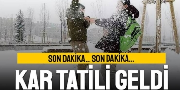 Ağrı'da okullara kar tatili