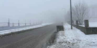 Ağrılılar sabaha sisli havayla uyandı
