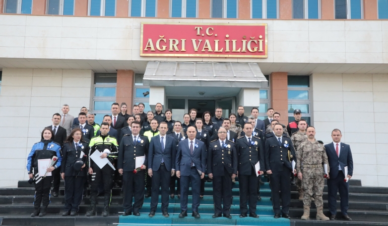Ağrı’da türk polis teşkilatı’nın 180. Yıl dönümü törenlerle kutlandı