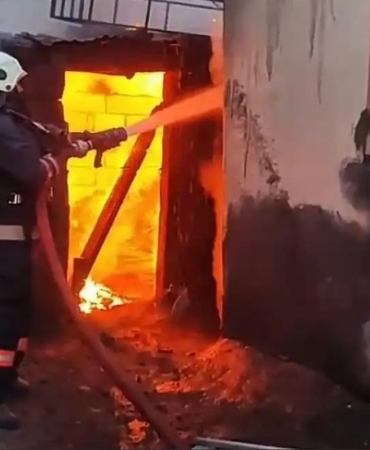 Doğubayazıt'da yangın paniği
