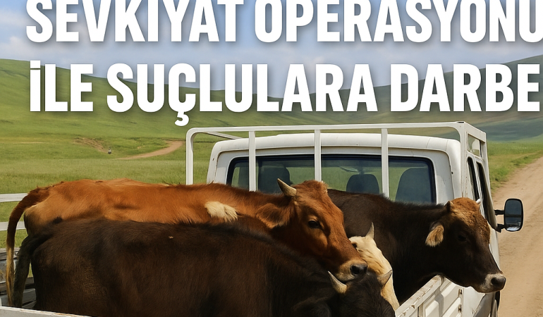 Ağrı kaçak hayvan sevkiyat operasyonu ile suçlulara darbe