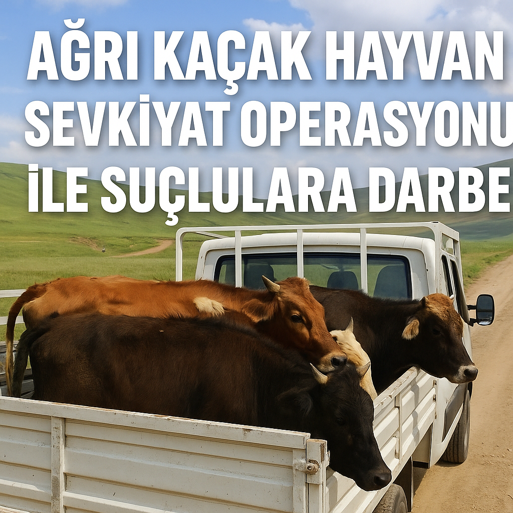 Ağrı Kaçak Hayvan Sevkiyat Operasyonu ile Suçlulara Darbe