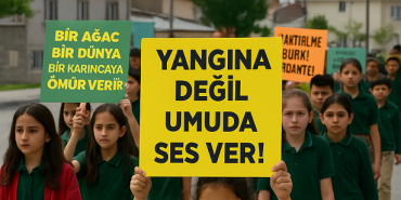 Eleşkirt orman yangınları İçin Öğrenciler harekete geçti