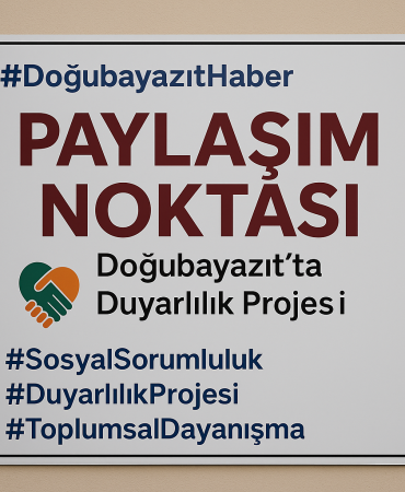 Paylaşım noktası: doğubayazıt'ta duyarlılık projesi