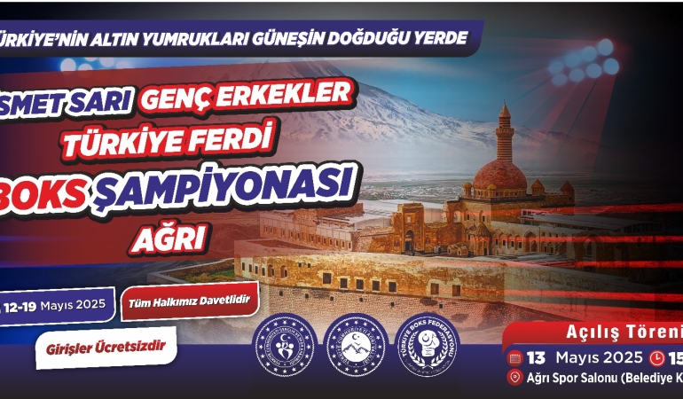 Ağrı, türkiye boks Şampiyonası'na ev sahipliği yapacak  