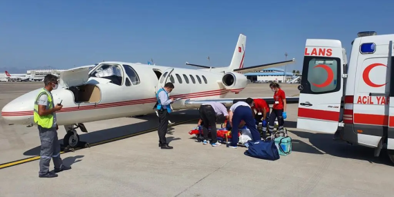 Ambulan Uçak Patnos'tan Hacettepe'ye Karaciğer Nakli