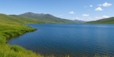 Balık gölü yazın serin havasıyla doğa cenneti