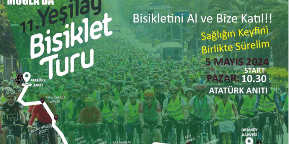 Yeşilay bisiklet turuyla bağımlılığa dikkat çekildi