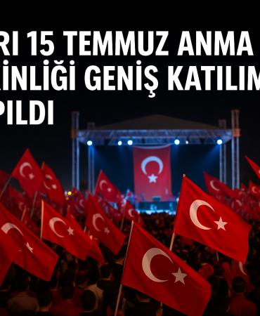 Ağrı 15 temmuz anma etkinliği geniş katılımla yapıldı
