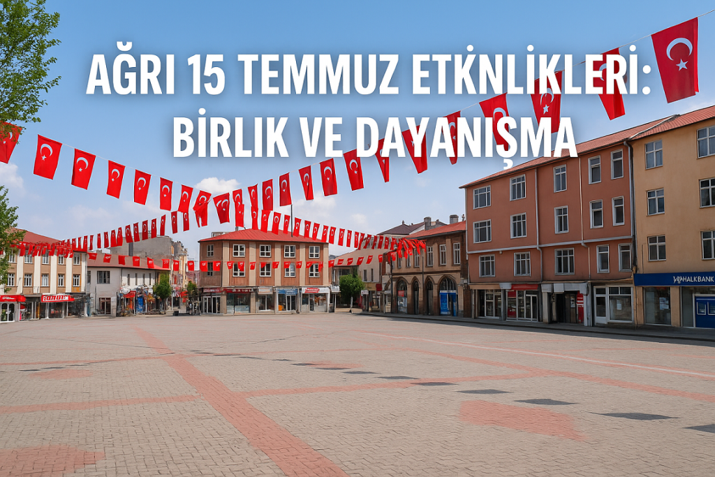 Ağrı 15 Temmuz Etkinlikleri Birlik ve Dayanışma