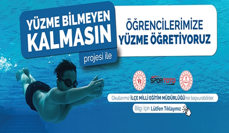 Yüzme bilmeyen kalmasın projesi ile gençler yüzmeyi Öğreniyor