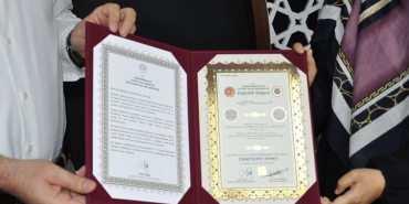 Doğubayazıt hafızlık belgesi alan 11 Öğrenci