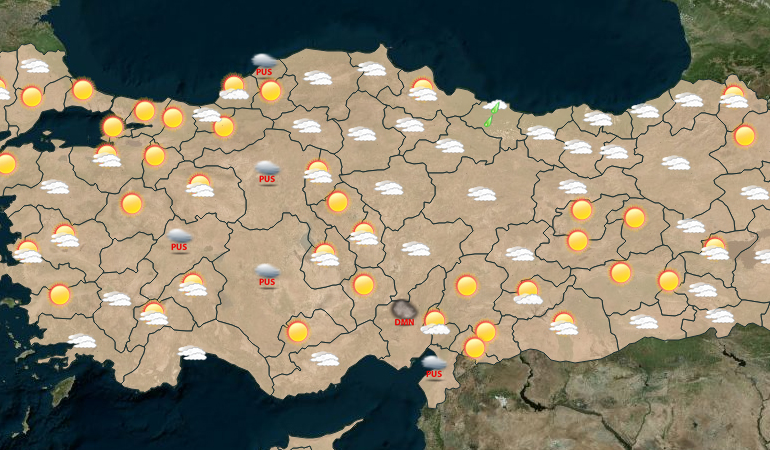 Türkiye hava durumu: sıcaklık düşüşü ve sağanak yağışlar