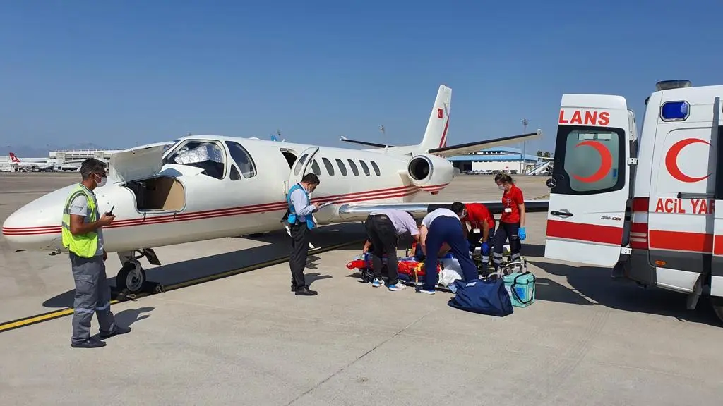 Uçak Ambulans ile Ağrı’dan Hayati Müdahale