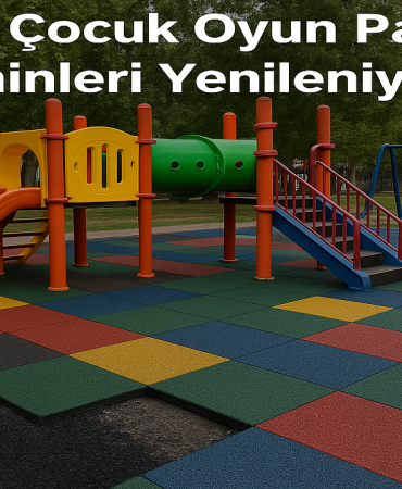 Ağrı Çocuk oyun parkı zeminleri yenileniyor