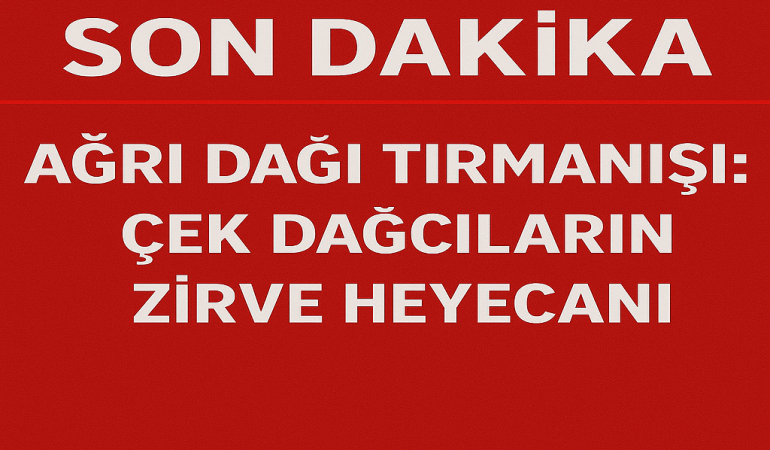 Ağrı dağı tırmanışı Çek dağcıların zirve heyecanı