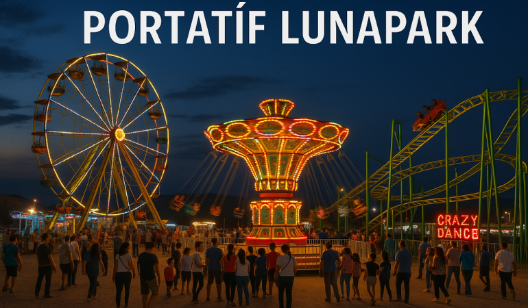 Ağrı portatif lunapark ile yaz akşamlarına renk katın
