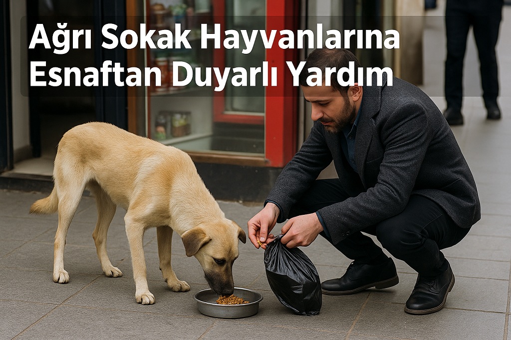 Ağrı Sokak Hayvanlarına Esnaftan Duyarlı Yardım