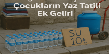 Ağrı su satışı Çocukların yaz tatili ek geliri