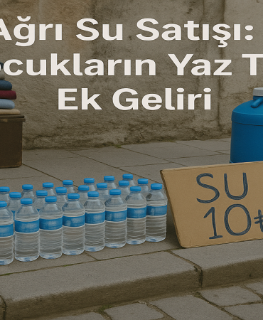 Ağrı su satışı Çocukların yaz tatili ek geliri