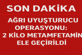 Ağrı Uyuşturucu Operasyonu 2 Kilo Metamfetamin Ele Geçirildi