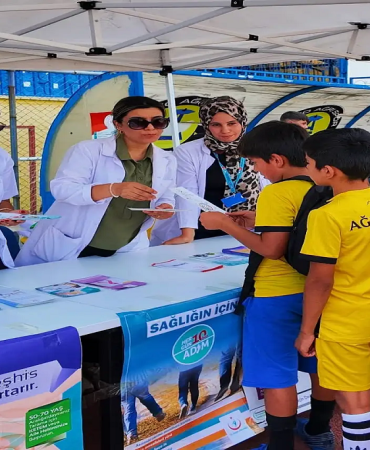 Ağrıspor yaz okulunda sağlık taraması gerçekleşti