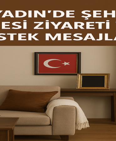 Diyadinde Şehit ailesi ziyareti ve destek mesajları