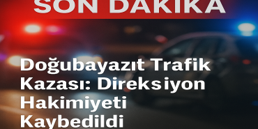 Doğubayazıt trafik kazası direksiyon hakimiyeti kaybedildi