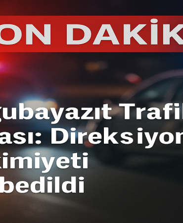 Doğubayazıt trafik kazası direksiyon hakimiyeti kaybedildi