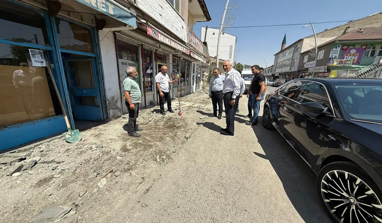 Eleşkirt kış hazırlıkları güçlü kaldırımlar İçin Çalışıyoruz