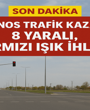 Patnos trafik kazası 8 yaralı kırmızı işık İhlali