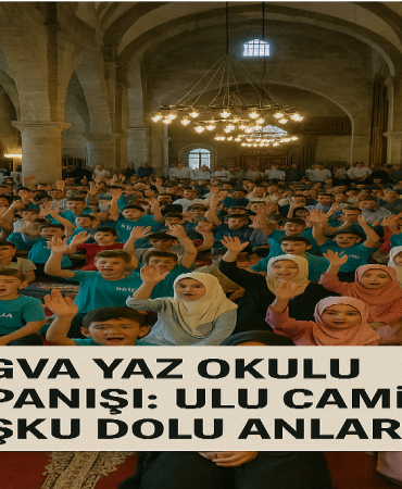 TÜgva yaz okulu kapanışı ulu camide coşku dolu anlar