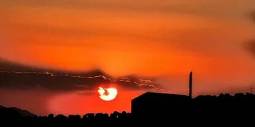 Ağrı Dağında Eylül Akşamında Büyüleyici Manzaralar