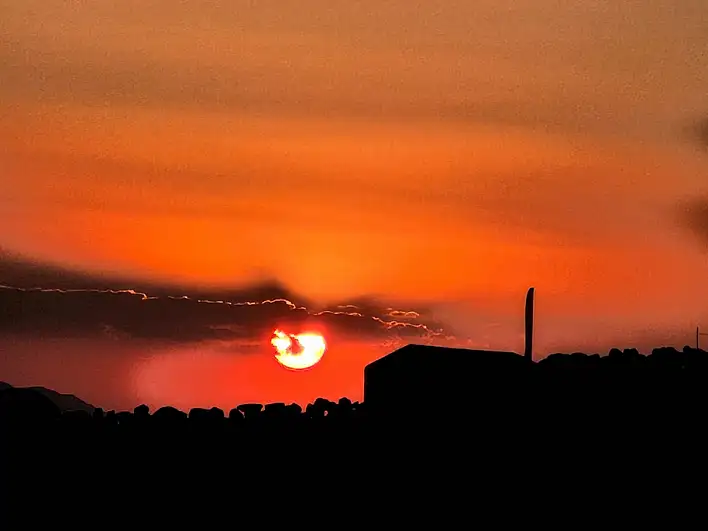 Ağrı Dağında Eylül Akşamında Büyüleyici Manzaralar