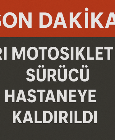 Ağrı motosiklet kazası sürücü hastaneye kaldırıldı