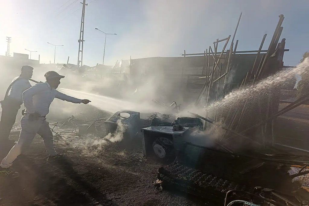 Ağrı Yangını Cezaevi Mahallesinde Hızlı Müdahale