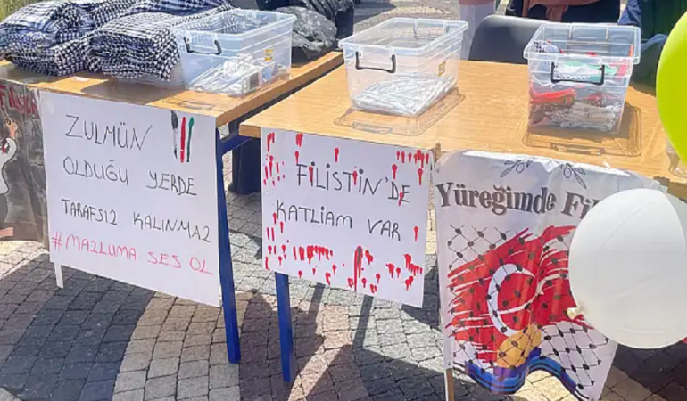 Doğubayazıt filistin etkinliği ile farkındalık artırıldı
