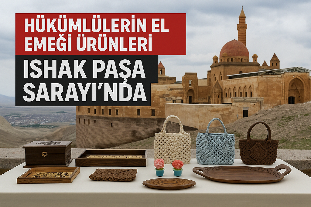 Hükümlülerin El Emeği Ürünleri İshak Paşa Sarayında