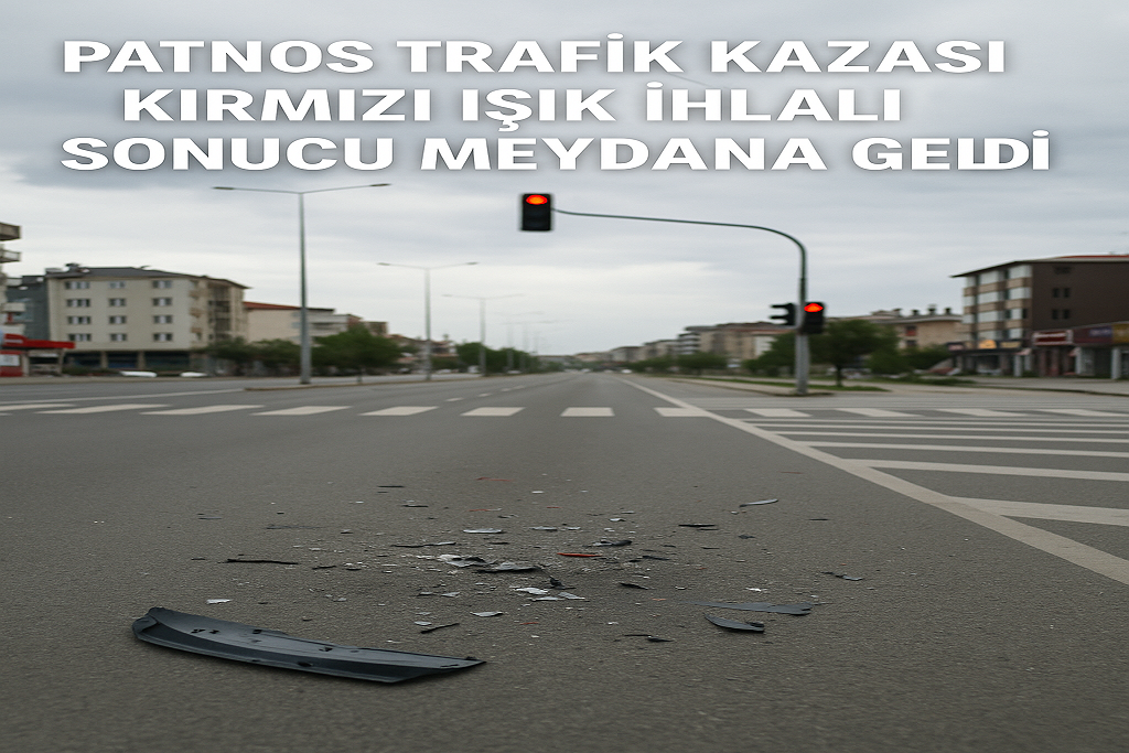 Patnos Trafik Kazası Kırmızı Işık İhlali Sonucu Meydana Geldi
