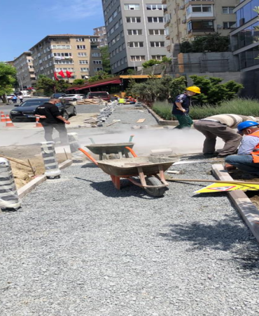 Leylekpınar mahallesi kaldırım onarım Çalışmaları başladı