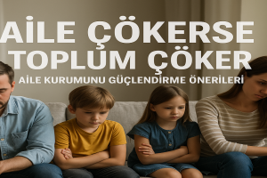 Aile çökerse toplum çöker Aile kurumunu güçlendirme önerileri