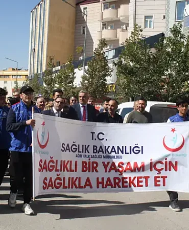 Dünya yürüyüş günü doğubayazıt sağlıklı yaşam yürüyüşü