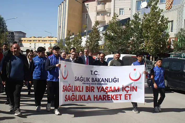 Dünya Yürüyüş Günü Doğubayazıt Sağlıklı yaşam yürüyüşü